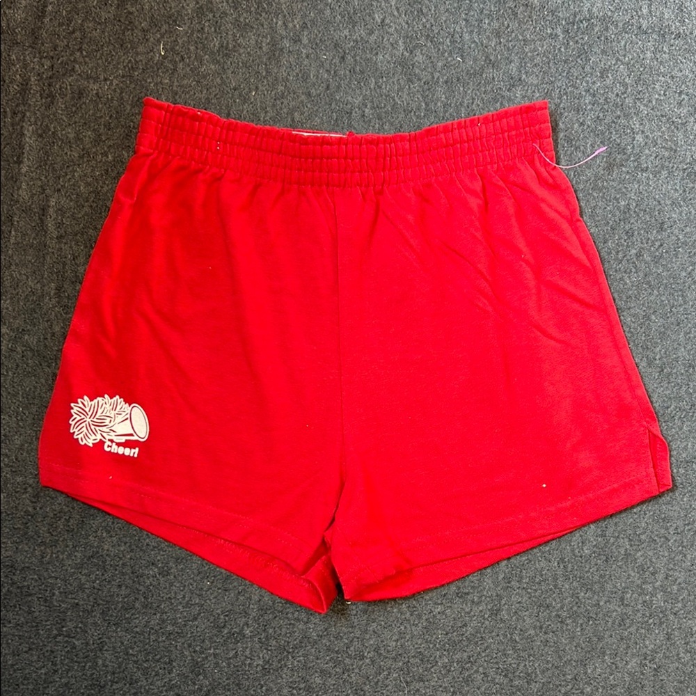 Soffe Red Athletic Shorts Lightweight Elastic Waist